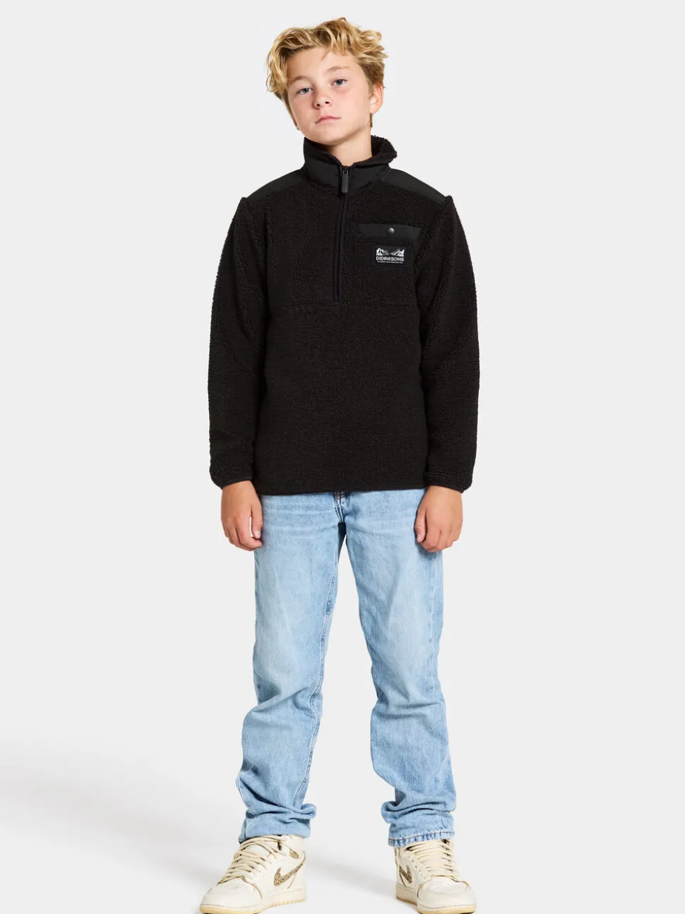 Store Exa Kids' Half Zip Fleecepaidat & Välikerrokset|Fleecetakit & Fleecepaidat