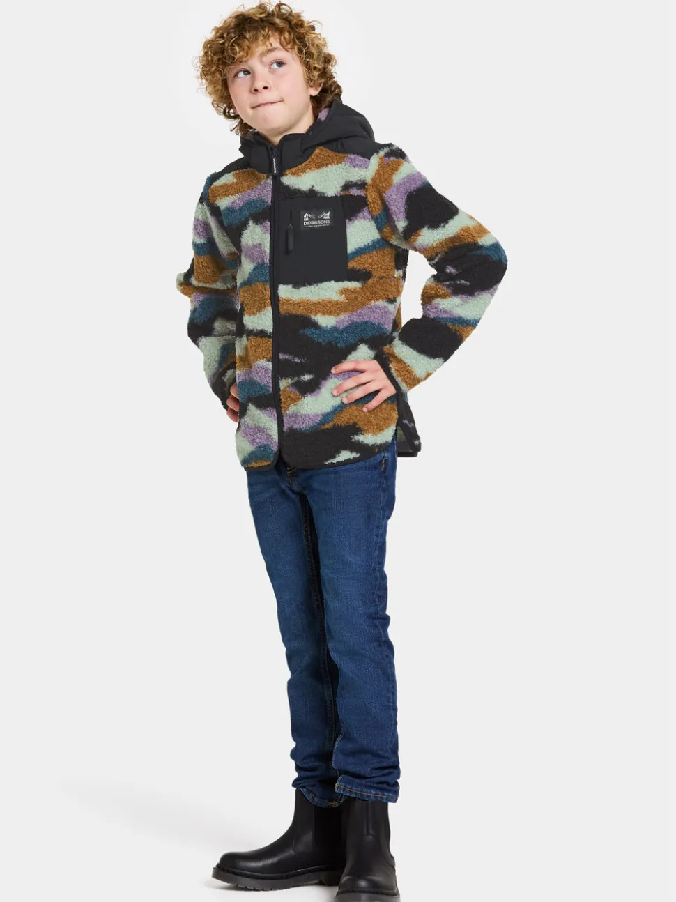 Cheap Exa Printed Kids' Full-Zip Syystakit|Talvitakit