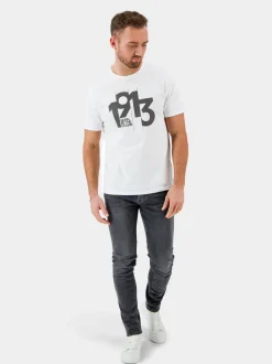 Clearance Heritage Printed Men's T-shirt T-Paidat Ja Pikeepaidat