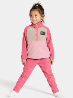 Clearance Monte Kids' Half Button Fleecepaidat & Välikerrokset|Fleecetakit & Fleecepaidat