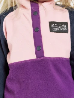 Best Monte Kids' Half Button Fleecepaidat & Välikerrokset|Fleecetakit & Fleecepaidat