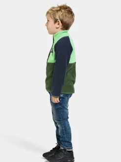 Cheap Monte Kids' Half Button Fleecepaidat & Välikerrokset|Fleecetakit & Fleecepaidat