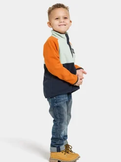 Outlet Monte Kids' Half Button Fleecepaidat & Välikerrokset|Fleecetakit & Fleecepaidat