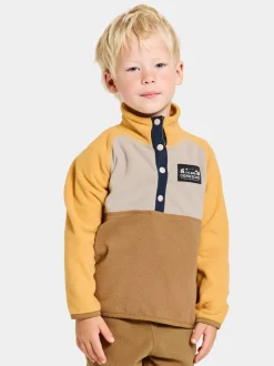 Outlet Monte Kids' Half Button Fleecepaidat & Välikerrokset|Fleecetakit & Fleecepaidat